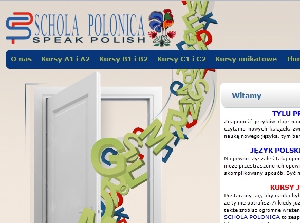 Polish language courses website